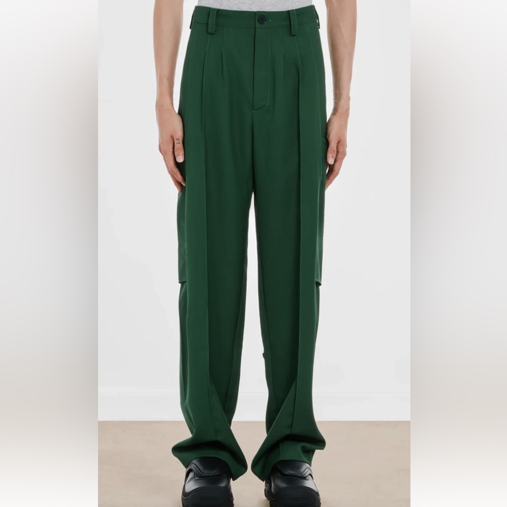 Kiko Kostadinov Green Megara Trousers Pants size IT 50